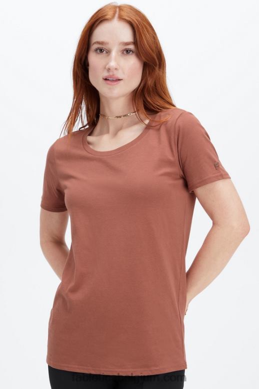 mahonie vrouwen T-shirt van 100% katoenen jersey Fabletics LH20J1993