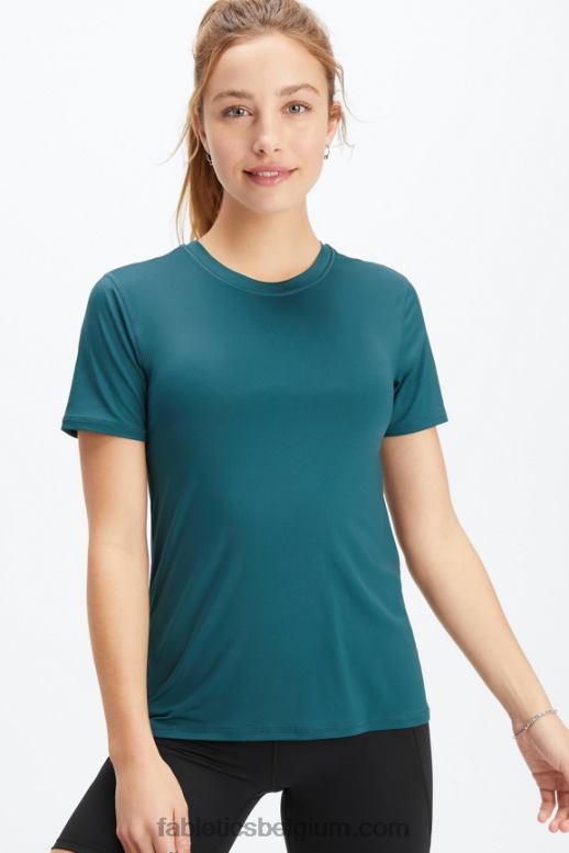 middernacht golf vrouwen phoenix lite top met korte mouwen Fabletics LH20J1982