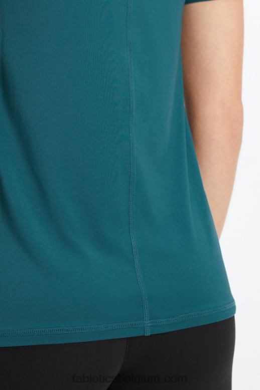 middernacht golf vrouwen phoenix lite top met korte mouwen Fabletics LH20J1982