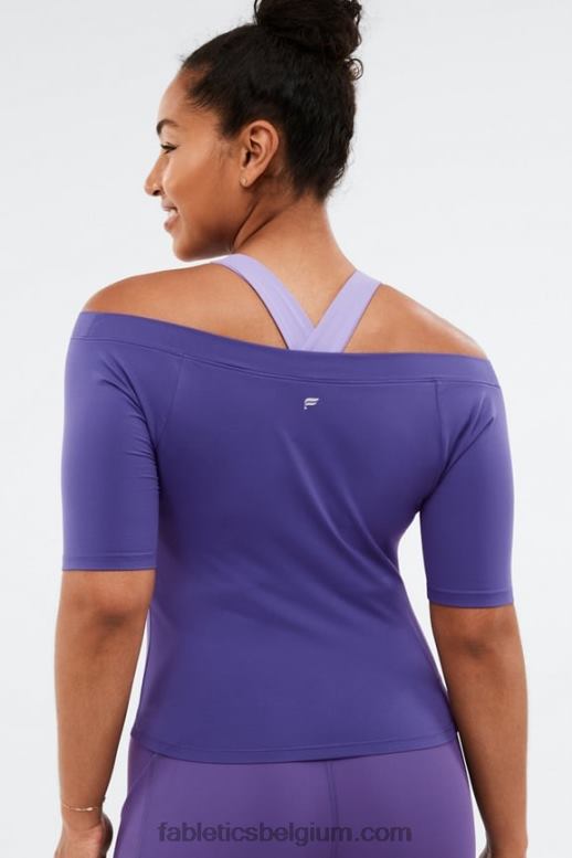 mystiek vrouwen natasha top met korte mouwen Fabletics LH20J2087