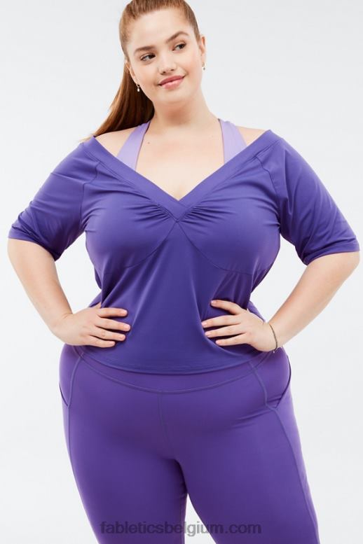 mystiek vrouwen natasha top met korte mouwen Fabletics LH20J2088