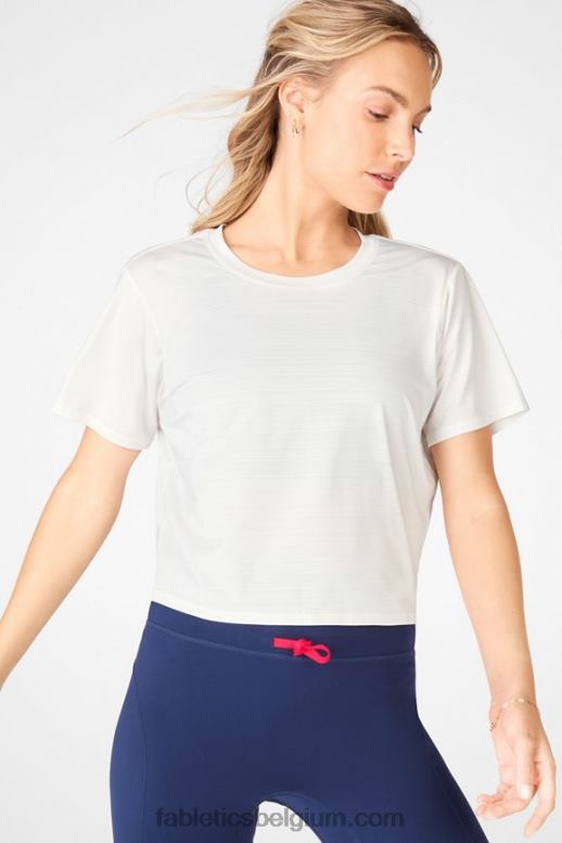 slagtand vrouwen milieubewust T-shirt met gedraaide achterkant Fabletics LH20J2114