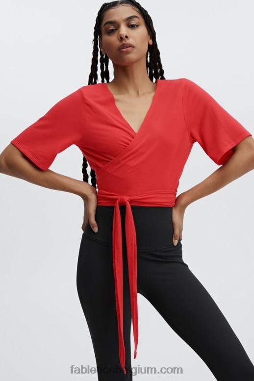 vuur vrouwen Laila wikkeltop Fabletics LH20J2023