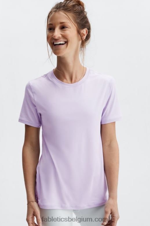 wazige iris vrouwen phoenix lite top met korte mouwen Fabletics LH20J1983