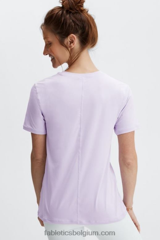 wazige iris vrouwen phoenix lite top met korte mouwen Fabletics LH20J1983