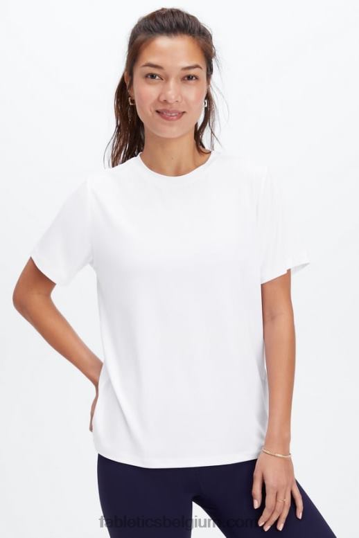 wit vrouwen dry-flex T-shirt Fabletics LH20J2012