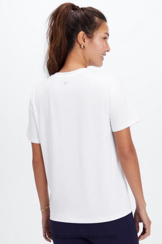 wit vrouwen dry-flex T-shirt Fabletics LH20J2012