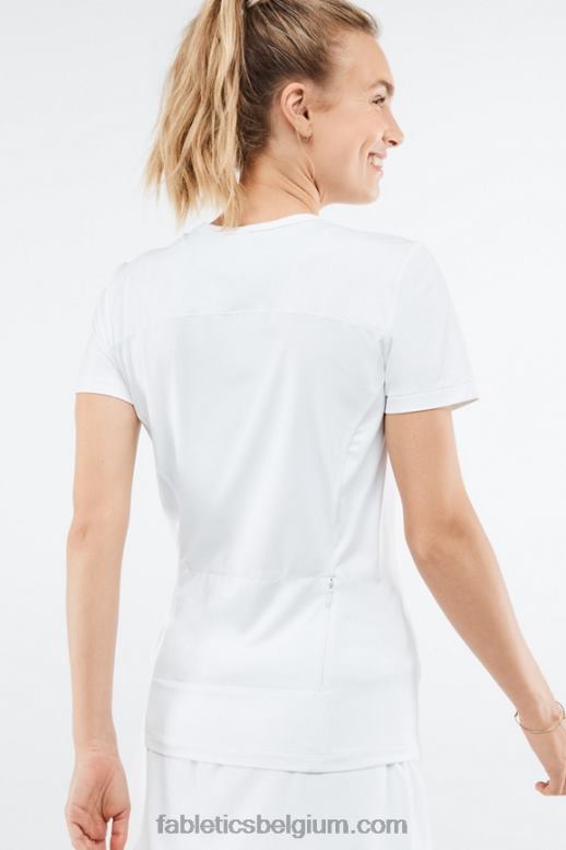 wit vrouwen feniks top met korte mouwen Fabletics LH20J2046