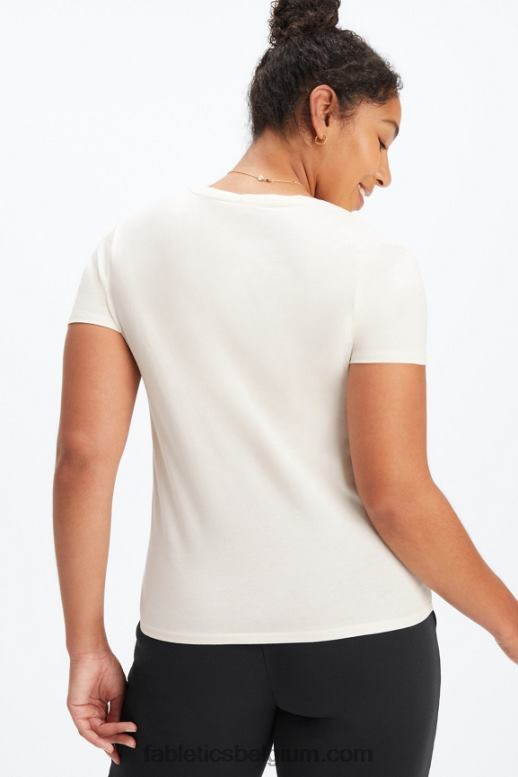 zilverreiger vrouwen T-shirt van 100% katoenen jersey Fabletics LH20J1996