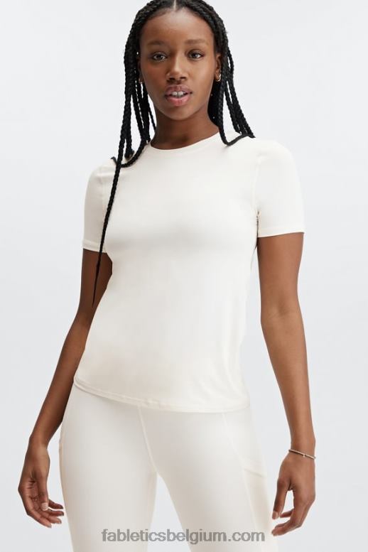 zilverreiger vrouwen phoenix lite top met korte mouwen Fabletics LH20J1984