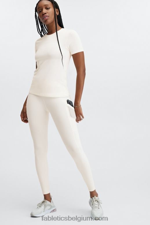 zilverreiger vrouwen phoenix lite top met korte mouwen Fabletics LH20J1984