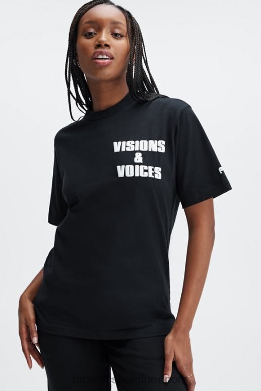 zwart vrouwen africobra uniseks T-shirt Fabletics LH20J2075