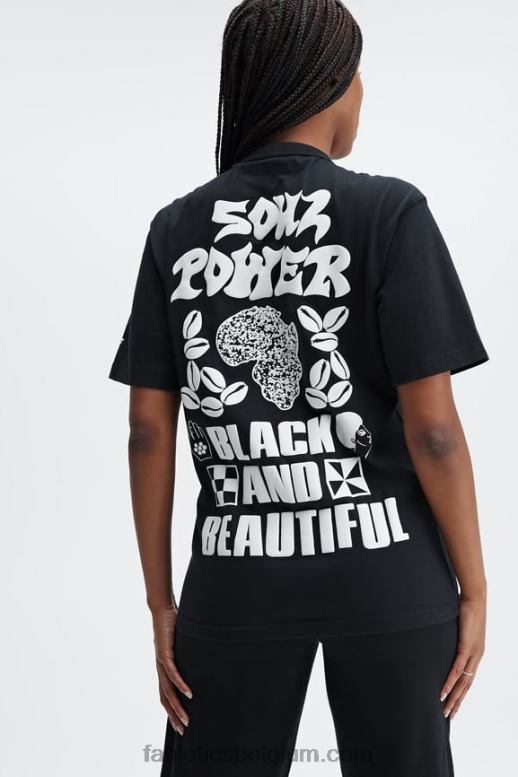 zwart vrouwen africobra uniseks T-shirt Fabletics LH20J2075