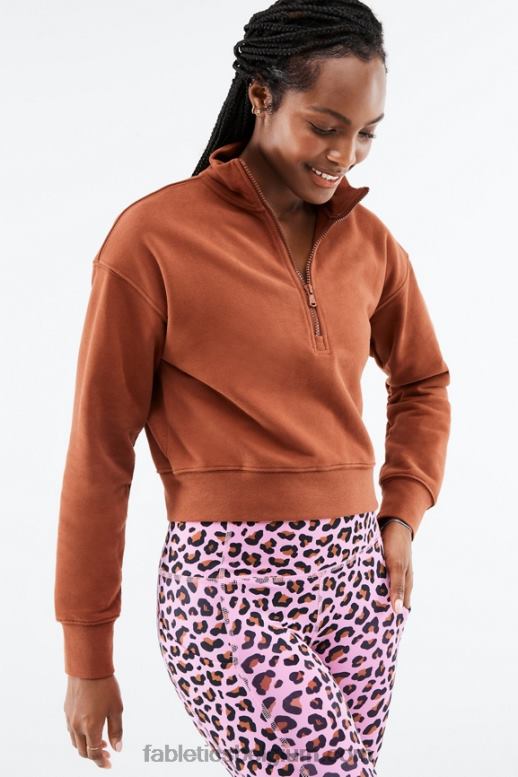 Java vrouwen kat pullover met halve rits Fabletics LH20J2691