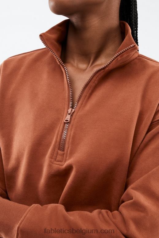 Java vrouwen kat pullover met halve rits Fabletics LH20J2691
