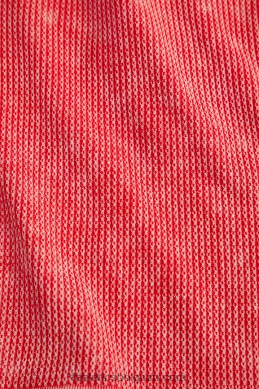gewassen aardbei rood vrouwen kabelgebreide top met lange mouwen Fabletics LH20J2608