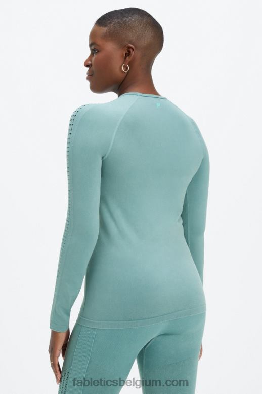 gewassen arctische golf vrouwen sync naadloze top met lange mouwen Fabletics LH20J2594