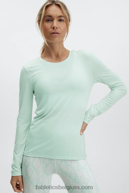 ijsblokje vrouwen phoenix lite top met lange mouwen Fabletics LH20J2619