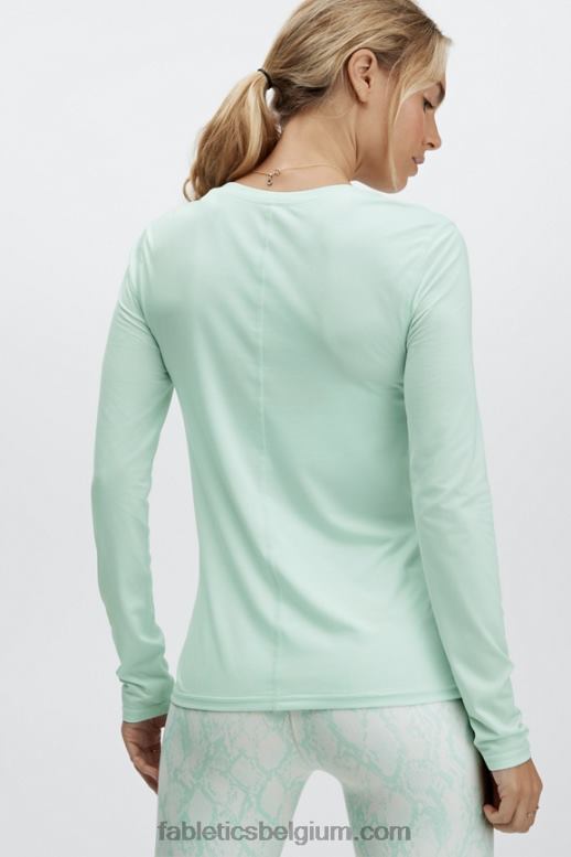 ijsblokje vrouwen phoenix lite top met lange mouwen Fabletics LH20J2619