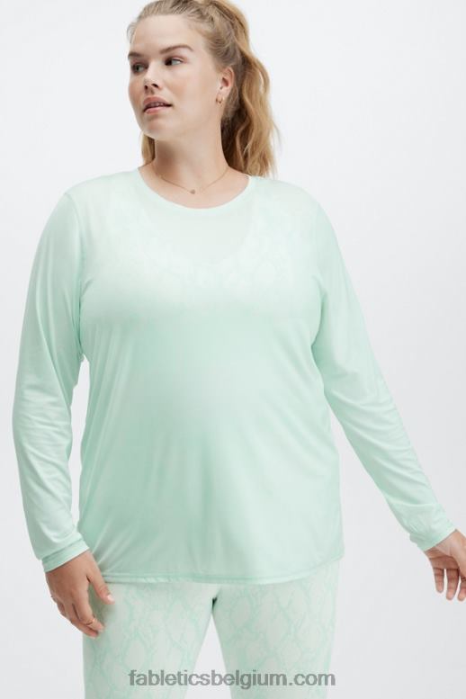 ijsblokje vrouwen phoenix lite top met lange mouwen Fabletics LH20J2620