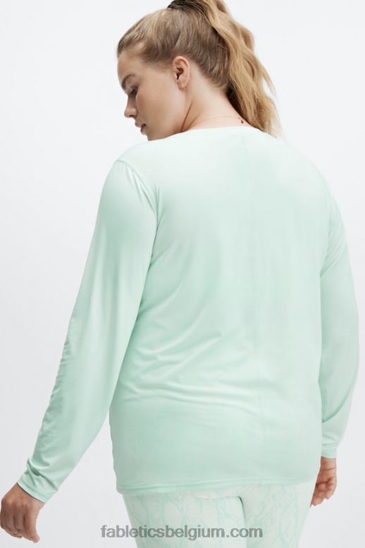 ijsblokje vrouwen phoenix lite top met lange mouwen Fabletics LH20J2620