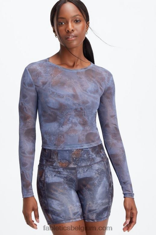 interstellair vrouwen marie mesh topje Fabletics LH20J2656