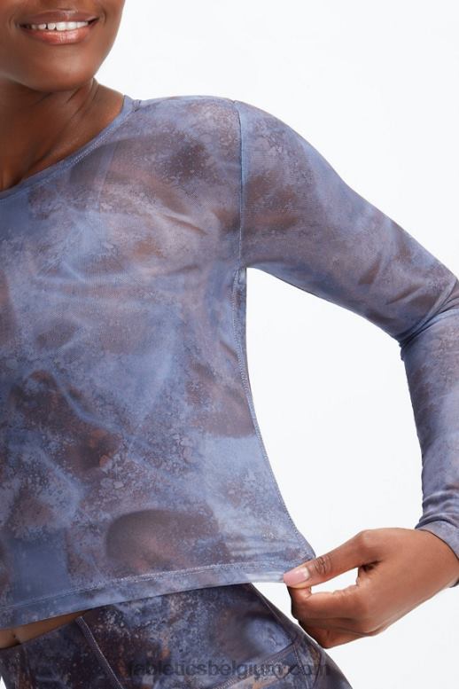 interstellair vrouwen marie mesh topje Fabletics LH20J2656