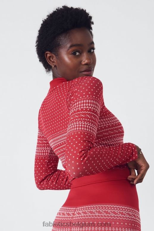 kardinaal/multi vrouwen holly naadloze top met lange mouwen Fabletics LH20J2624