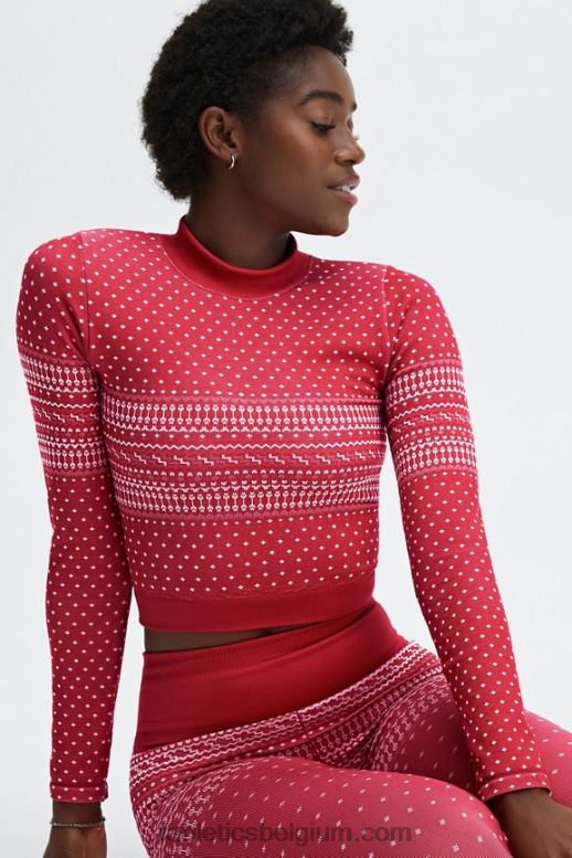 kardinaal/multi vrouwen holly naadloze top met lange mouwen Fabletics LH20J2624