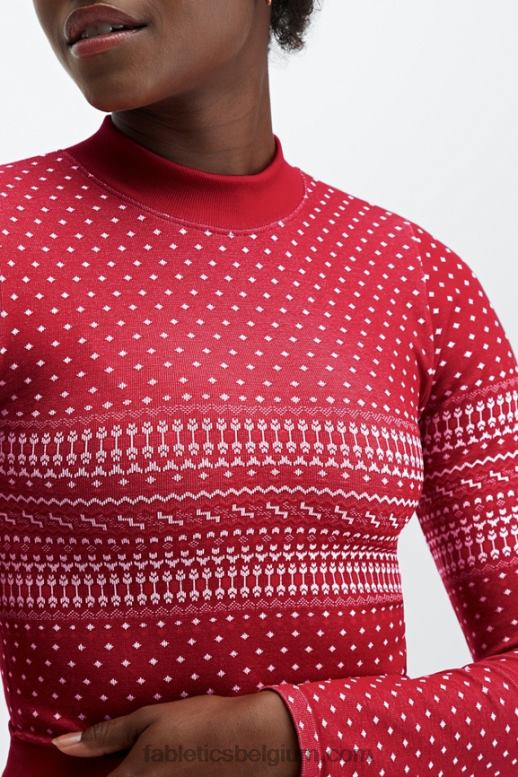 kardinaal/multi vrouwen holly naadloze top met lange mouwen Fabletics LH20J2624