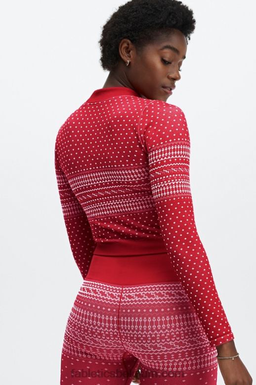kardinaal/multi vrouwen holly naadloze top met lange mouwen Fabletics LH20J2624