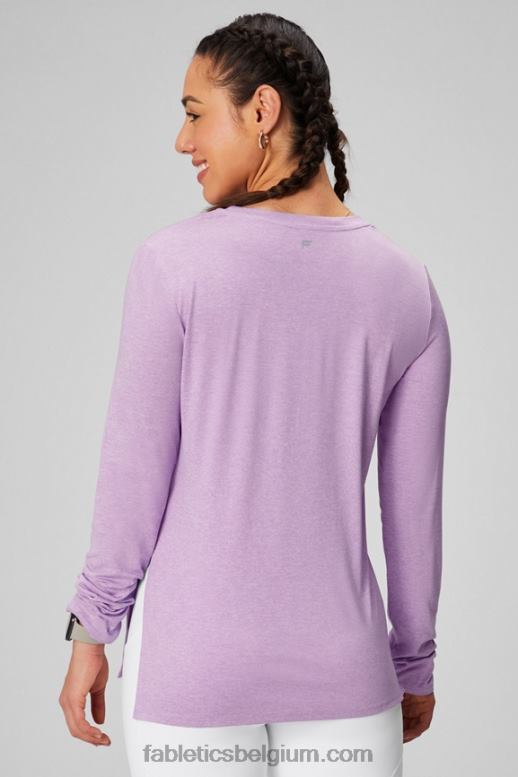 kristallen grotheide vrouwen dry-flex tuniek met lange mouwen Fabletics LH20J2588