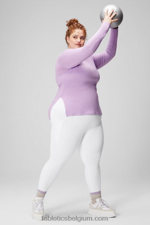 kristallen grotheide vrouwen dry-flex tuniek met lange mouwen Fabletics LH20J2589