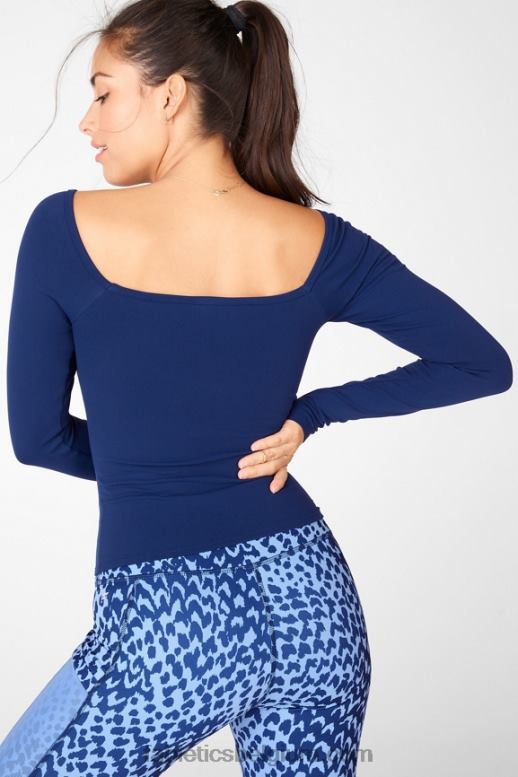 marine vrouwen emilia sculptknit top met lange mouwen ii Fabletics LH20J2683