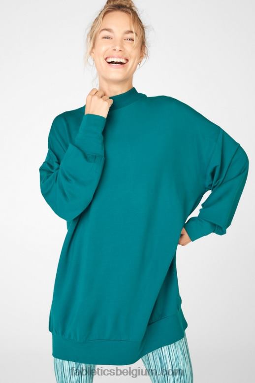 oppervlakkig vrouwen jody mock hals pullover Fabletics LH20J2713