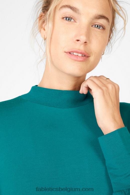 oppervlakkig vrouwen jody mock hals pullover Fabletics LH20J2713