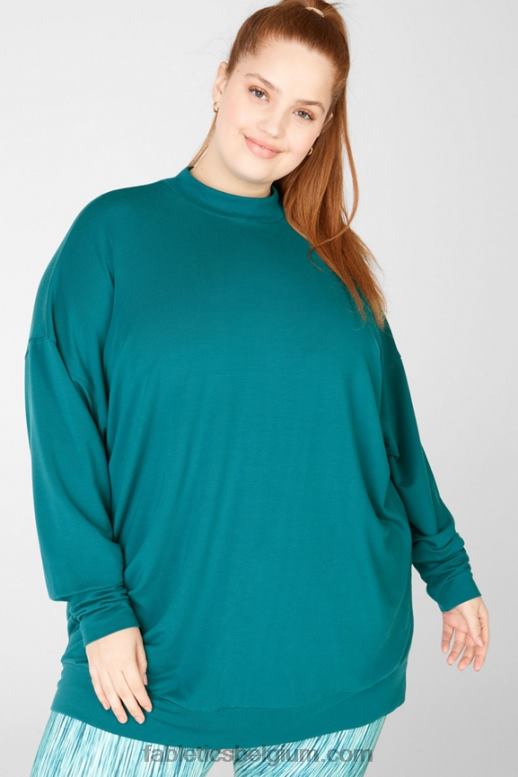 oppervlakkig vrouwen jody mock hals pullover Fabletics LH20J2714