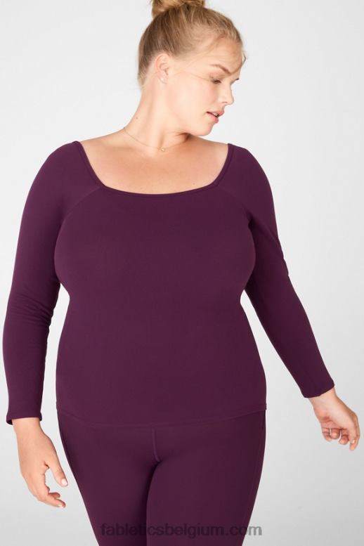 pruim perfect vrouwen emilia sculptknit top met lange mouwen ii Fabletics LH20J2685