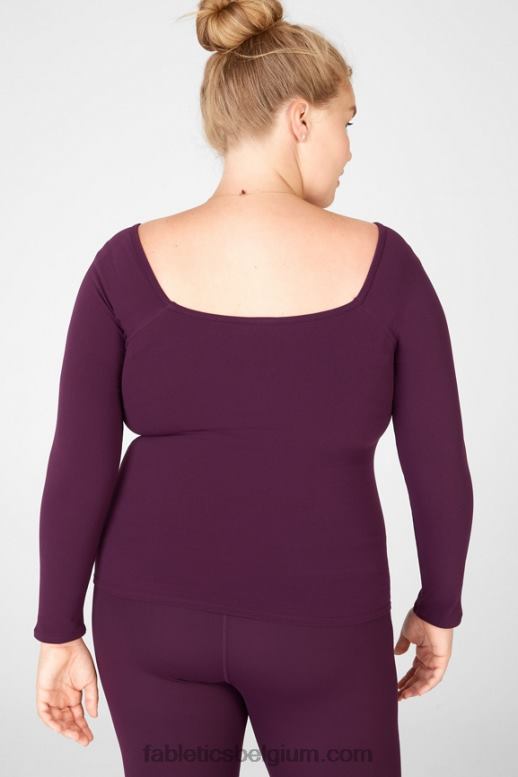 pruim perfect vrouwen emilia sculptknit top met lange mouwen ii Fabletics LH20J2685