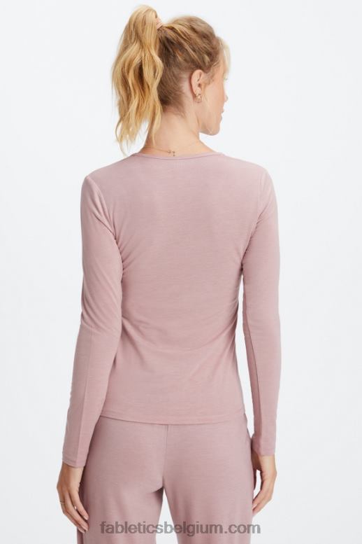 spoor stof vrouwen restoreknit T-shirt met lange mouwen Fabletics LH20J2637