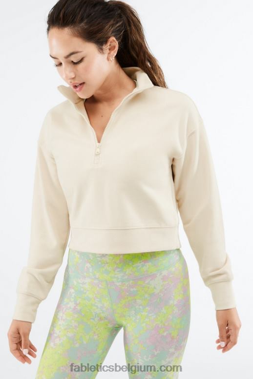 tapioca vrouwen kat pullover met halve rits Fabletics LH20J2692