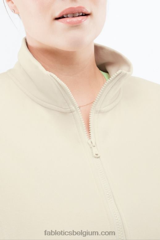 tapioca vrouwen kat pullover met halve rits Fabletics LH20J2693