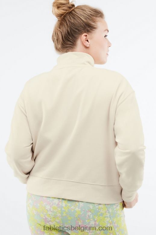 tapioca vrouwen kat pullover met halve rits Fabletics LH20J2693