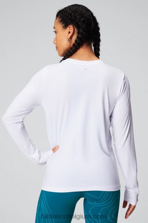 water wit vrouwen dry-flex T-shirt met lange mouwen Fabletics LH20J2598
