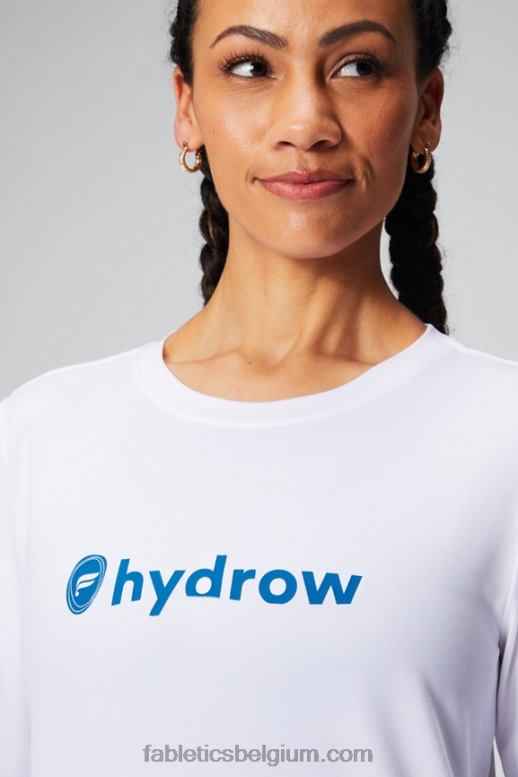 water wit vrouwen dry-flex T-shirt met lange mouwen Fabletics LH20J2598
