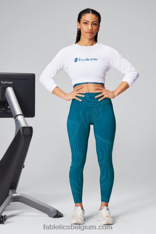 water wit vrouwen dry-flex T-shirt met lange mouwen Fabletics LH20J2598