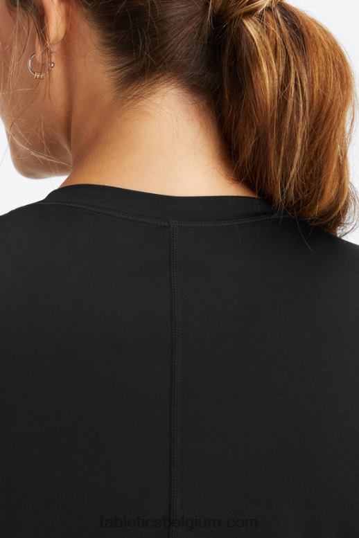 zwart vrouwen phoenix lite top met lange mouwen Fabletics LH20J2616