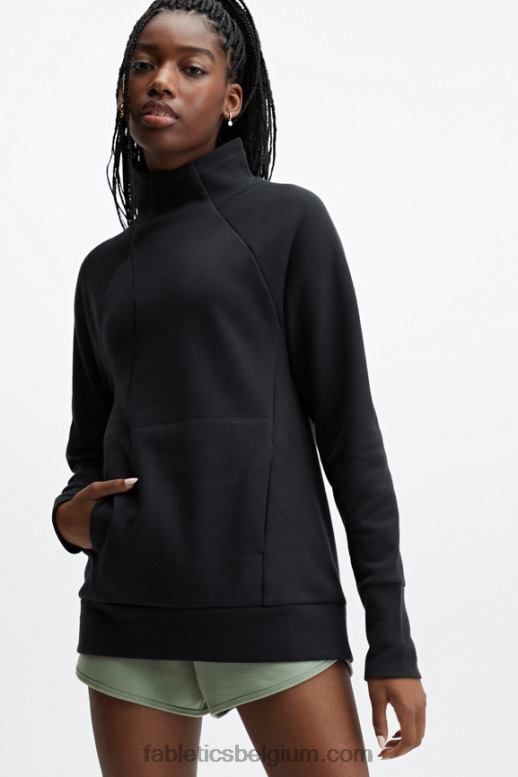 zwart vrouwen zaylee tuniek met trechterhals Fabletics LH20J2677