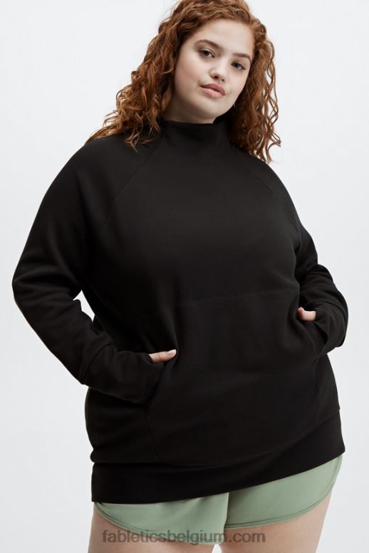 zwart vrouwen zaylee tuniek met trechterhals Fabletics LH20J2678