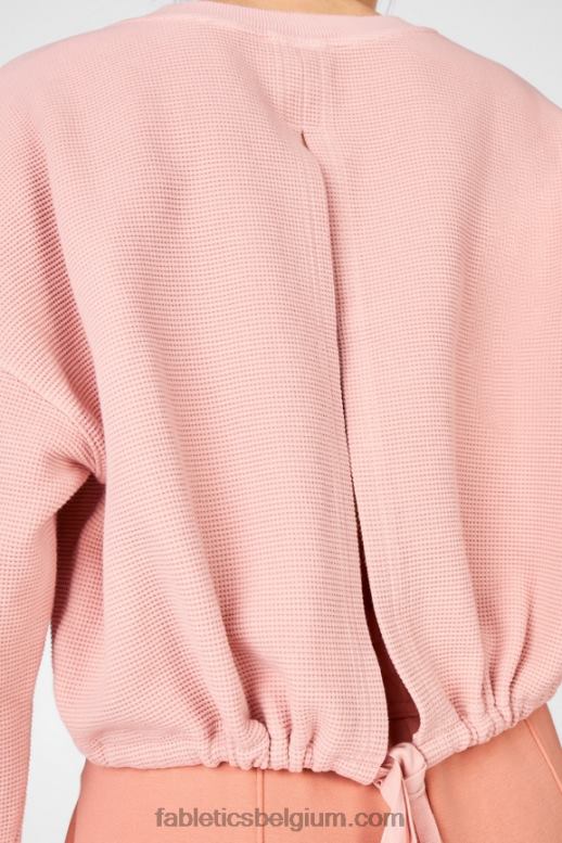 Toscaanse klei vrouwen anna gestrikte sweater Fabletics LH20J2711